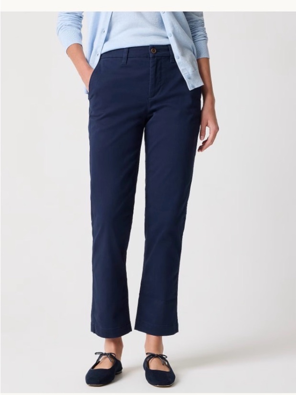 J. Crew Women's Navy Straight-Leg Jeans